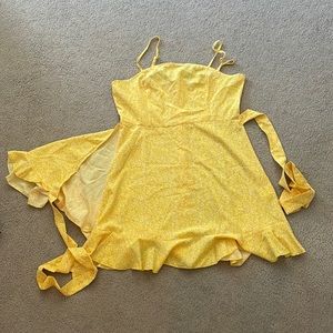 Yellow Floral Shein dress